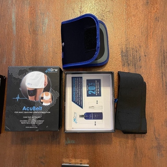 NWT HIDOW Massage Tens AcuElbow Wrap + Acubelt for Legs - Picture 6 of 8